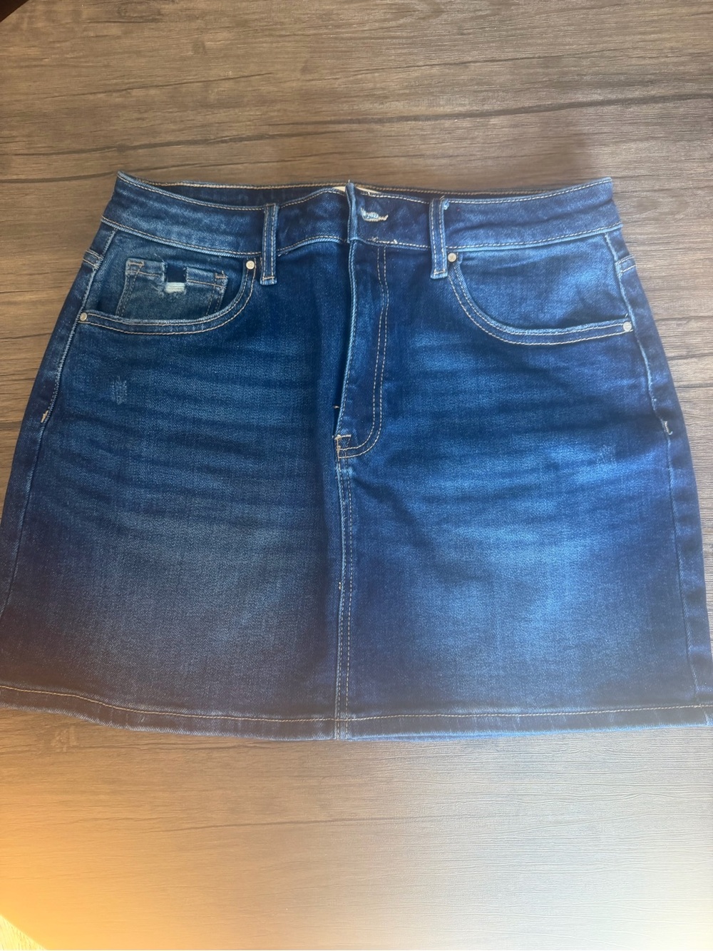 Risen Dark Denim Mini Skirt